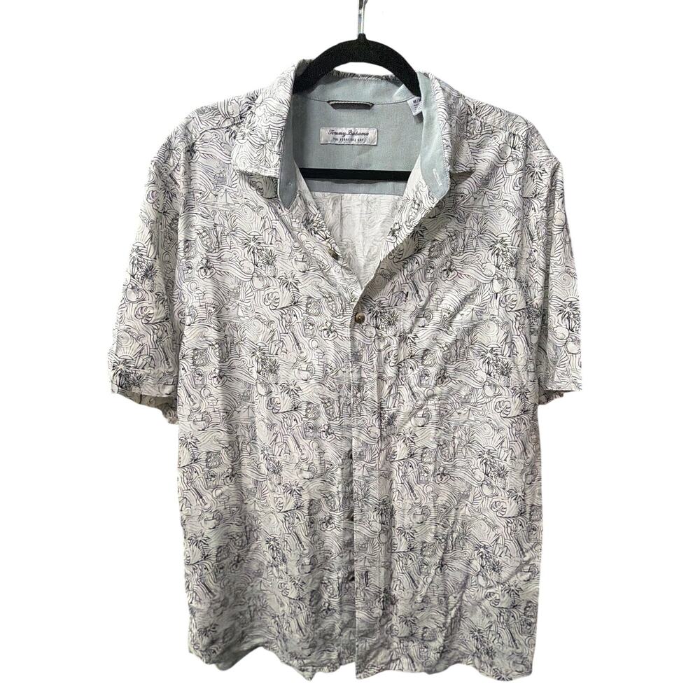 Tommy Bahama Veracruz Cay Coastal Button Up Shirt Men’s M - Picture 2 of 7